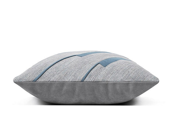 Grey Blue Decorative Pillows, Grey Throw Pillow for Couch, Simple Modern Sofa Pillows, Modern Throw Pillows for Couch-Silvia Home Craft