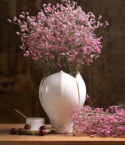 Decorative Grass, Floral arrangements, bouquets, dried pink crystal flowers, dried grass-Silvia Home Craft