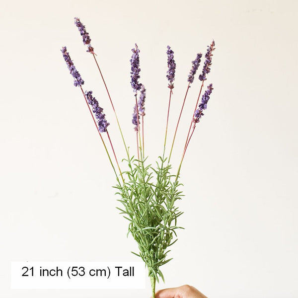 Lavender Flowers, Spring Artificial Floral for Dining Room, Bedroom Flower Arrangement Ideas, Simple Modern Floral Arrangement Ideas for Home Decoration-Silvia Home Craft