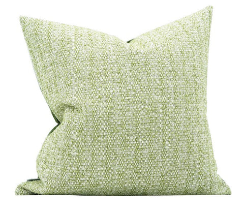 Green White Modern Sofa Pillows, Large Square Modern Throw Pillows for Couch, Simple Throw Pillow for Interior Design, Large Decorative Throw Pillows-Silvia Home Craft