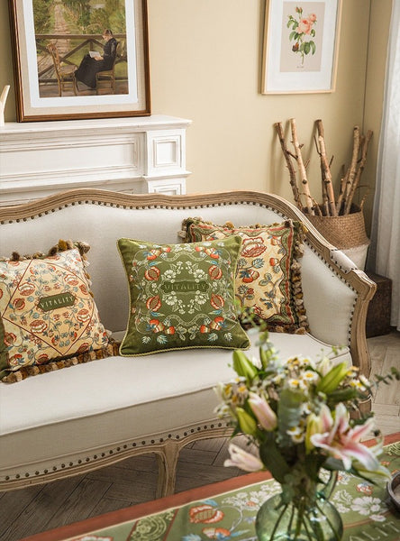 Modern Sofa Pillows, Decorative Throw Pillows, Beautiful Throw Pillows, Short Velvet Pillow Cover, Decorative Pillows for Living Room-Silvia Home Craft