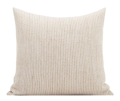 Contemporary Light Brown Modern Sofa Pillows, Large Square Modern Throw Pillows for Couch, Simple Decorative Throw Pillows, Large Throw Pillow for Interior Design-Silvia Home Craft