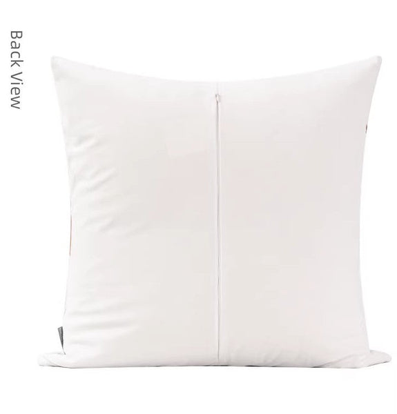 Modern Sofa Throw Pillows, Large Decorative Throw Pillows for Couch, White Abstract Contemporary Throw Pillow for Living Room-Silvia Home Craft