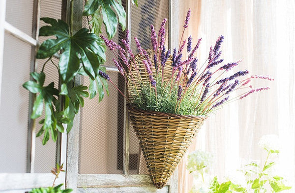 Lavender Flowers, Spring Artificial Floral for Dining Room, Bedroom Flower Arrangement Ideas, Simple Modern Floral Arrangement Ideas for Home Decoration-Silvia Home Craft