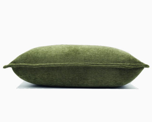 Large Throw Pillow for Interior Design, Simple Decorative Throw Pillows, Large Green Square Modern Throw Pillows for Couch, Contemporary Modern Sofa Pillows-Silvia Home Craft