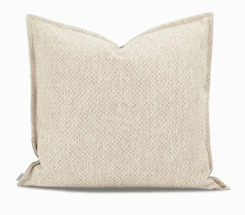 Large Square Modern Throw Pillows for Couch, Large Brown Throw Pillow for Interior Design, Contemporary Modern Sofa Pillows, Simple Decorative Throw Pillows-Silvia Home Craft