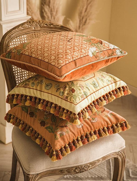 Modern Sofa Pillows, Contemporary Throw Pillows, Decorative Throw Pillows, Short Velvet Pillow Cover, Decorative Pillows for Living Room-Silvia Home Craft