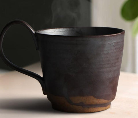 Pottery Coffee Mug, Large Handmade Ceramic Coffee Cup, Large Capacity Coffee Cup, Large Tea Cup-Silvia Home Craft