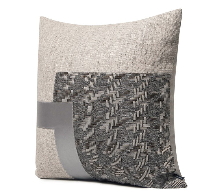 Large Decorative Modern Sofa Pillows, Modern Throw Pillows for Couch, Large Gray Modern Pillows, Modern Simple Throw Pillows for Living Room-Silvia Home Craft