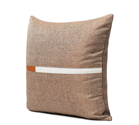 Decorative Modern Sofa Pillows, Modern Simple Throw Pillows for Bedroom, Brown Modern Throw Pillows for Couch, Large Simple Modern Pillows-Silvia Home Craft