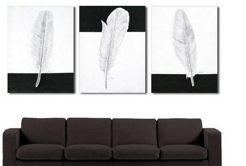 Canvas Painting, Abstract Painting, Living Room Wall Art, Modern Art, 3 Piece Wall Art, Abstract Painting, Black and White Art-Silvia Home Craft