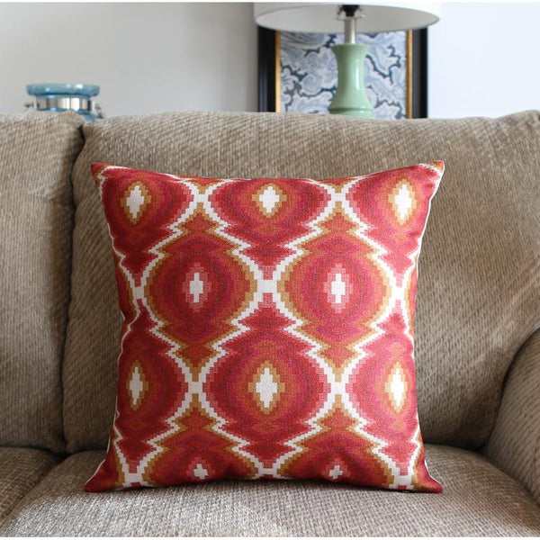 Large Geometric Pattern Throw Pillows, Decorative Pillows for Couch, Decorative Throw Pillow, Sofa Pillows for Living Room-Silvia Home Craft