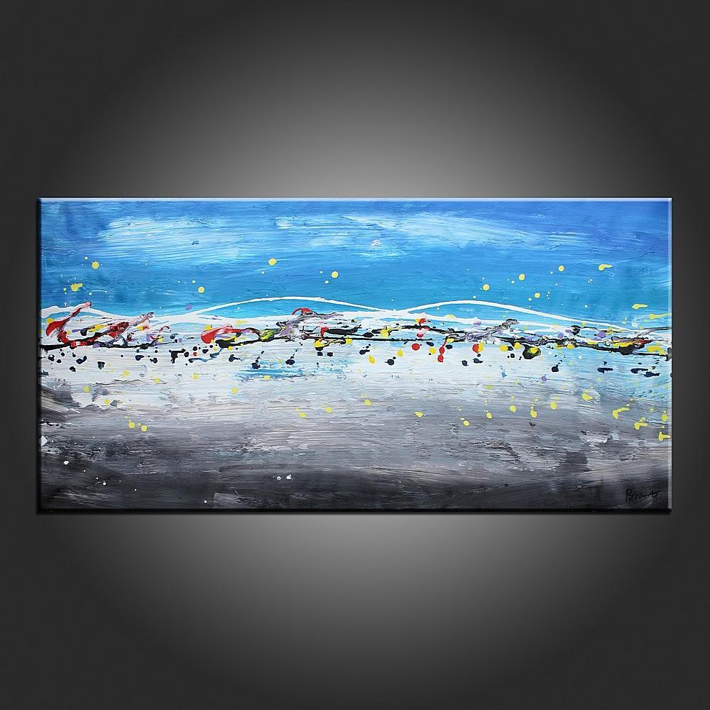 Canvas Art, Art on Canvas, Abstract Painting, Contemporary Art, Art Painting, Abstract Art, Dining Room Wall Art-Silvia Home Craft