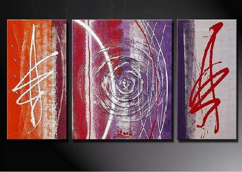 Canvas Painting, Large Oil Painting, Wall Art, Abstract Art, Abstract Painting, Living Room Wall Art, Modern Art, 3 Piece Wall Art, Huge Art-Silvia Home Craft