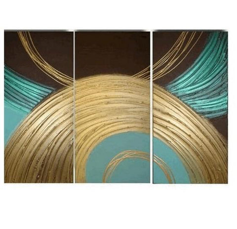Colorful Lines, Abstract Painting, Large Painting, Living Room Wall Art, Contemporary Art, 3 Piece Painting, Art Painting, Ready to Hang-Silvia Home Craft