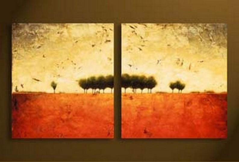 Landscape Art, Canvas Painting, Tree of Life Painting, Abstract Painting, Wall Art, Wall Hanging, Dining Room Wall Art, Hand Painted Art, Tree Painting-Silvia Home Craft
