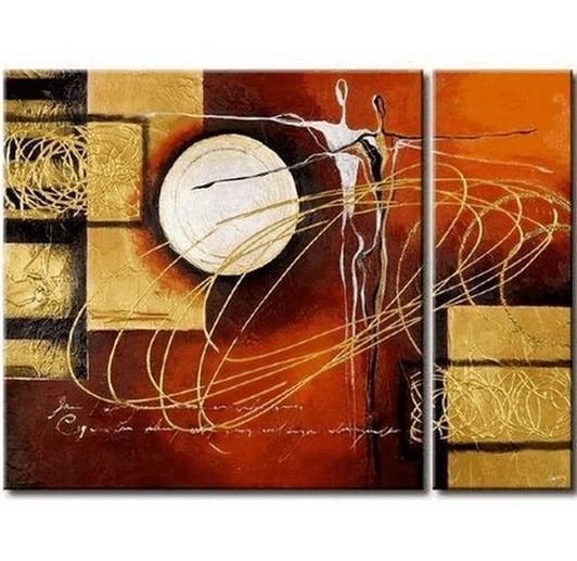Living Room Wall Decor, Contemporary Art, Art on Canvas, Flower Painting, Extra Large Painting, Canvas Wall Art, Abstract Painting-Silvia Home Craft