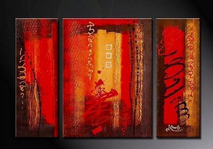 Abstract Art, Red Abstract Painting, Bedroom Wall Art, Large Painting, Living Room Wall Art, Modern Art, Large Wall Art, Abstract Painting, Art on Canvas-Silvia Home Craft