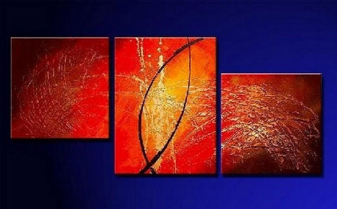 Extra Large Painting, Abstract Art, Red Abstract Painting, Living Room Wall Art, Modern Art, Large Wall Art, Painting for Sale-Silvia Home Craft
