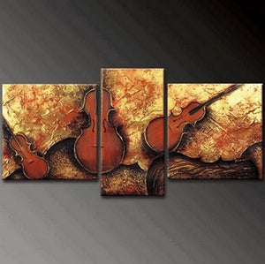 Extra Large Painting, Abstract Painting, Living Room Violin Wall Art, Modern Art, Acrylic Art, Painting for Sale-Silvia Home Craft