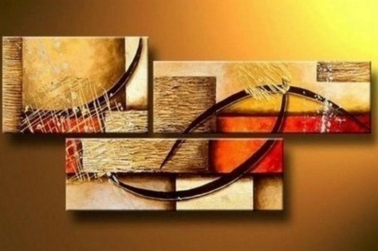 Canvas Painting, Wall Art, Large Painting, Living Room Wall Art, Modern Art, 3 Piece Wall Art, Abstract Painting, Home Art Decor-Silvia Home Craft