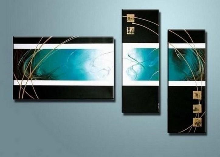 Abstract Modern Art, Contemporary Canvas Paintings, Bedroom Wall Art Paintings, Modern Canvas Painting, Blue Abstract Painting-Silvia Home Craft