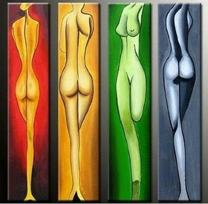 Painting for Sale, Abstract Wall Art, Abstract Figure Painting, Bedroom Wall Art, Modern Art, Extra Large Wall Art, Contemporary Art, Modern Art-Silvia Home Craft