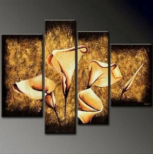 Calla Lily Flower Painting, Abstract Painting, Large Painting, Abstract Art, Dining Room Wall Art, Modern Art, Wall Art, Contemporary Art, Modern Art-Silvia Home Craft