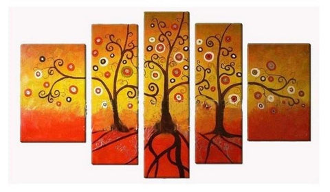 Tree of Life Painting, Acrylic Art, Abstract Painting, Canvas Painting, Wall Art, Large Abstract Art, Acrylic Art, Bedroom Wall Art-Silvia Home Craft