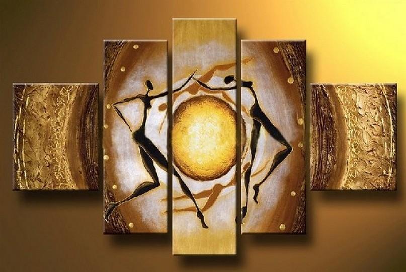 Dancing Figure Abstract Painting, Modern Canvas Art Piece, Contemporary Figure Wall Art