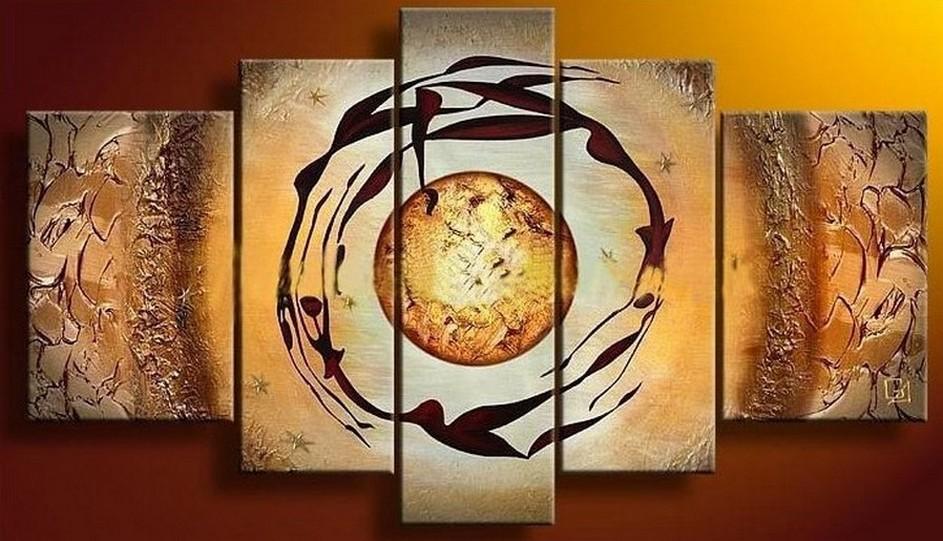 Modern Art, Canvas Art, 5 Piece Canvas Art, Abstract Art, Canvas Painting, Wall Art, Dancing Figure Painting-Silvia Home Craft
