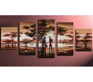 Large Canvas Art, Canvas Painting for Sale, Buy Abstract Painting, African Woman Art,100% Hand Painted Art-Silvia Home Craft