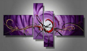 Large Wall Art Paintings, Abstract Lines Art, Large Canvas Painting, Abstract Painting for Bedroom, Hand Painted Art on Canvas-Silvia Home Craft