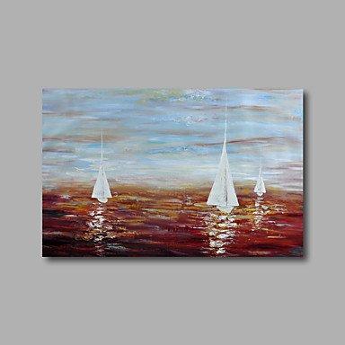 Sail Boat Painting, Canvas Painting, Wall Art Decor, Abstract Art, Canvas Wall Art, Art on Canvas-Silvia Home Craft