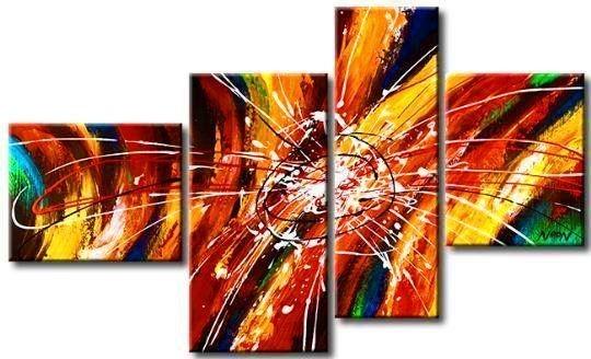 Living Room Wall Art Paintings, Abstract Acrylic Painting, Extra Large Painting on Canvas, Large Wall Hanging for Living Room, Large Abstract Artwork-Silvia Home Craft