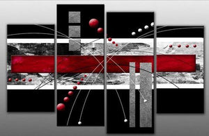 Bedroom Wall Art, Extra Large Wall Art, Black Abstract Art, Large Painting, Modern Art, Painting for Sale-Silvia Home Craft