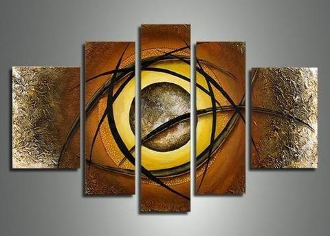 Huge Wall Art, Extra Large Art, Abstract Painting, Abstract Art Set, Canvas Painting, Living Room Art, 5 Piece Wall Art-Silvia Home Craft