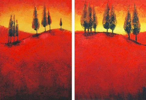 Large Art, Landscape Painting, Canvas Painting, Abstract Art, Wall Art, Wall Hanging, Bedroom Wall Art-Silvia Home Craft