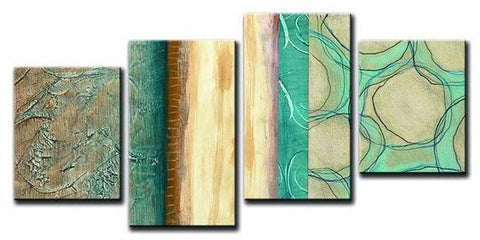 Abstract Canvas Painting, Large Painting Above Bed, Simple Modern Wall Art for Living Room, Acrylic Painting for Sale-Silvia Home Craft