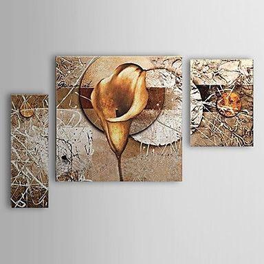 Abstract Painting, Flower Painting, Canvas Painting, Abstract Art, Wall Art, Large Painting, Living Room Wall Art, Modern Art, 3 Piece Wall Art-Silvia Home Craft
