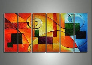 Living Room Wall Art, Abstract Art Set, Huge Abstract Painting, Extra Large Painting, Modern Art, Contemporary Art-Silvia Home Craft