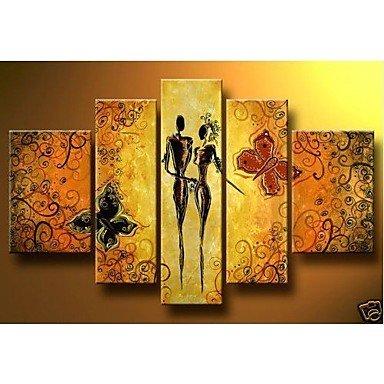 Abstract Art of Love, Canvas Painting for Bedroom, Large Wall Art Paintings, Acrylic Abstract Painting, Huge Painting for Sale-Silvia Home Craft