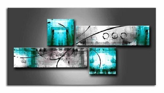 Extra Large Painting, Bedroom Wall Art, Abstract Art Set, 4 Piece Abstract Painting, Modern Art, Contemporary Art-Silvia Home Craft