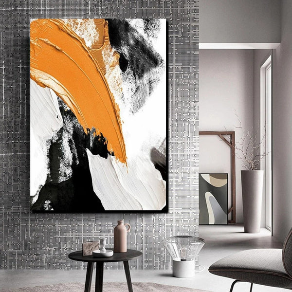Large Abstract Paintings, Large Paintings for Living Room, Simple Modern Art, Modern Canvas Painting, Contemporary Acrylic Wall Art Ideas-Silvia Home Craft