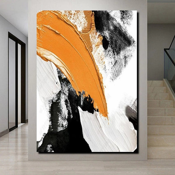 Large Abstract Paintings, Large Paintings for Living Room, Simple Modern Art, Modern Canvas Painting, Contemporary Acrylic Wall Art Ideas-Silvia Home Craft