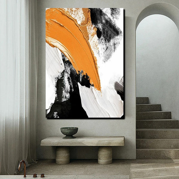 Large Abstract Paintings, Large Paintings for Living Room, Simple Modern Art, Modern Canvas Painting, Contemporary Acrylic Wall Art Ideas-Silvia Home Craft
