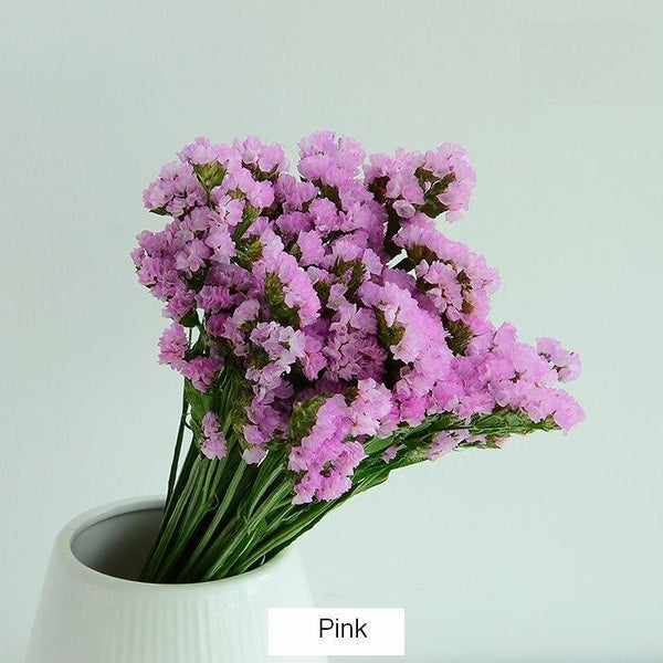 Dried Statices Flower, Dried Flowers, Flower Bunches, Dried Floral-Silvia Home Craft