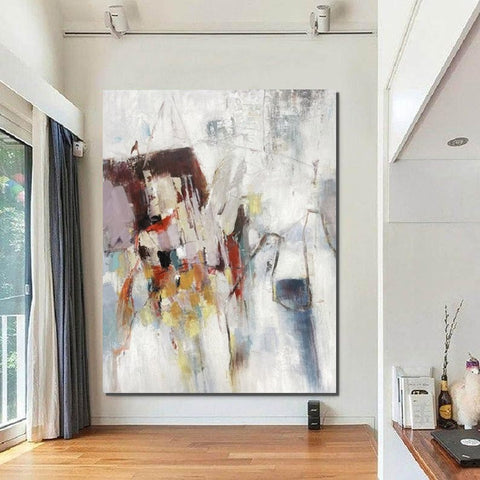 Canvas Painting for Living Room, Simple Modern Art, Extra Large Wall Art Painting, Modern Contemporary Abstract Artwork, Large Paintings for Sale-Silvia Home Craft