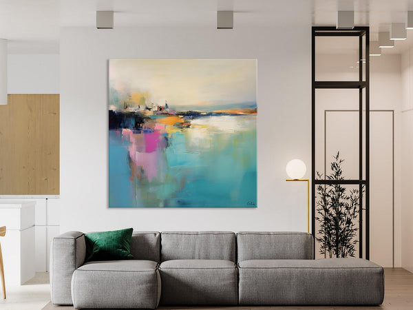 Large Paintings for Living Room, Modern Wall Art Paintings, Large Original Art, Buy Wall Art Online, Contemporary Acrylic Painting on Canvas-Silvia Home Craft