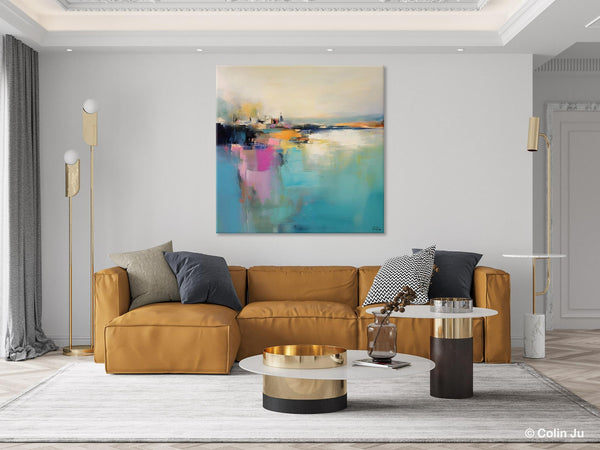 Large Paintings for Living Room, Modern Wall Art Paintings, Large Original Art, Buy Wall Art Online, Contemporary Acrylic Painting on Canvas-Silvia Home Craft